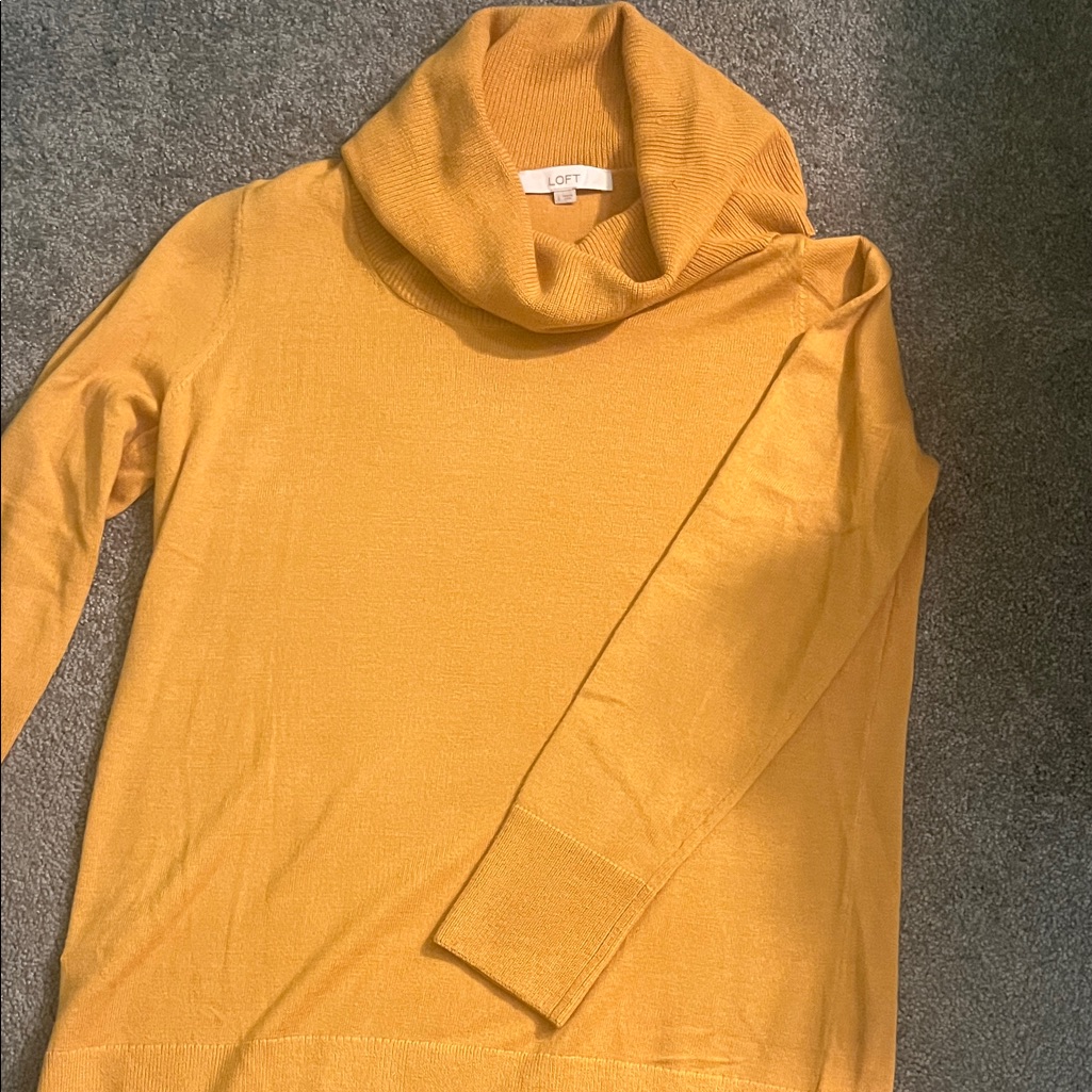 Loft Golden Cowl Neck Women's Sweater